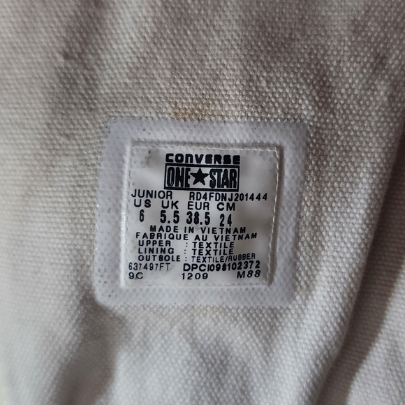 Converse One Star Calf/Knee high Junior 6/ Women 8 - Picture 12 of 12